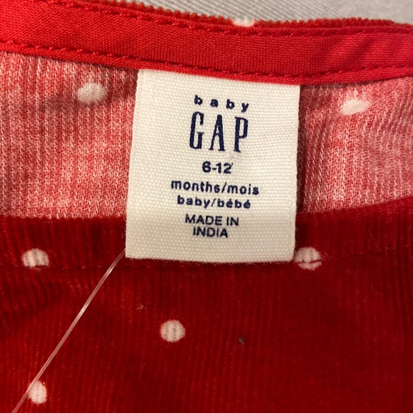 GAP Red & White Polka Dot Corduroy Jumper - Picture 5 of 5